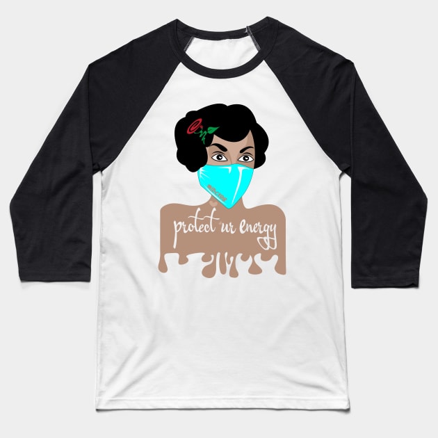 Gurl Protect Ur Energy Baseball T-Shirt by MISCRE8 MERCH